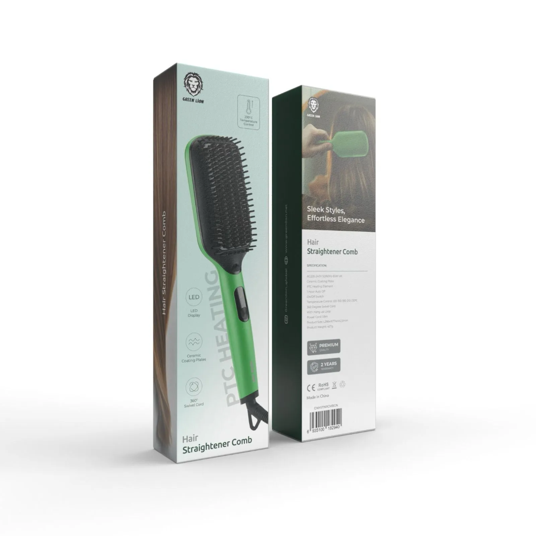 GREEN LION STRAIGHTENER COMB GREEN 
